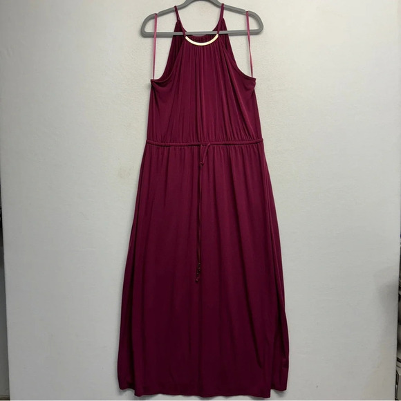 Lane Bryant Simply Chic Collection Goddess Maxi dress size 18/20 Wine Red - Picture 2 of 9